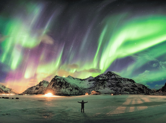 De Lofoten Noorderlicht Noorwegen
